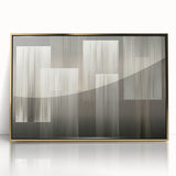 Linear Rhythm Blocks – Neutral Abstract Wall Art in Earth Tones