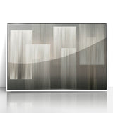 Linear Rhythm Blocks – Neutral Abstract Wall Art in Earth Tones