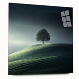 Misty Hilltop Tree - Fine Art Photography Framed Prints