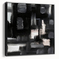 Urban Essence Blocks – Minimalist Black & White Abstract Wall Art