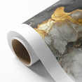 High-End Abstract Canvas Prints – Black, Gold & Gray Modern Art