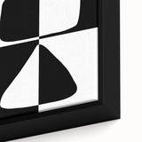 Minimalist Black and White Abstract Wall Art - Geometric Print
