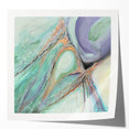 Contemporary Abstract Art – Soft Green & Lilac Textured Painting