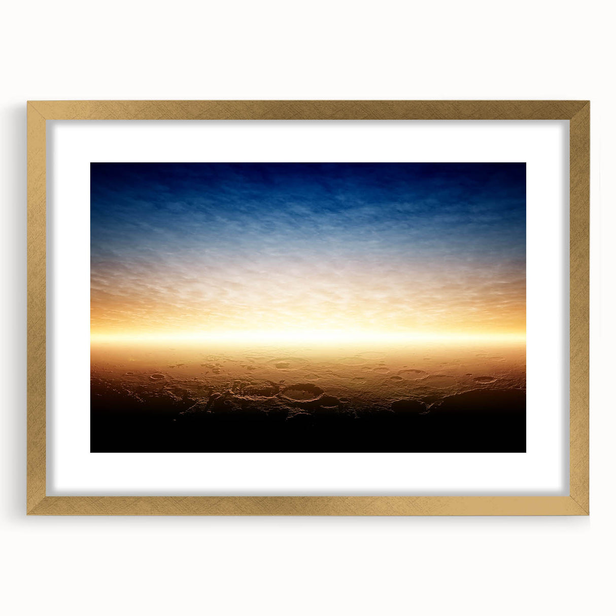 Serene Landscape Wall Art – Golden Horizon at Dusk