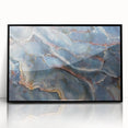 Timeless Textures Abstract Wall Art – Blue Onyx-Inspired Canvas Print