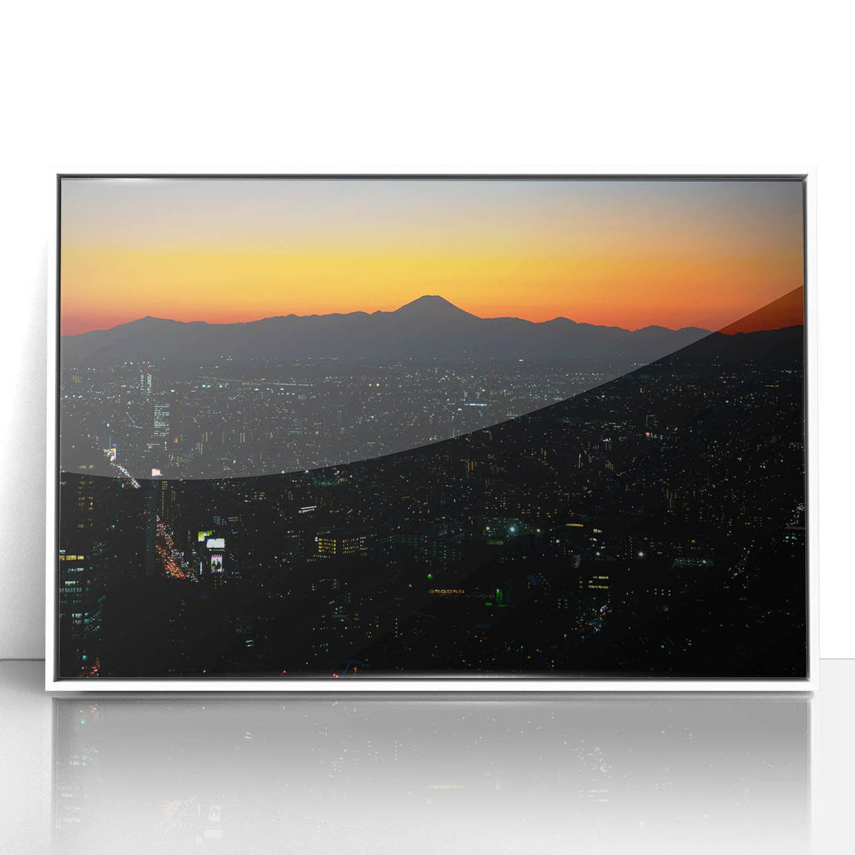 City Skyline Wall Art – Vibrant Urban Landscape Photography Print
