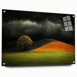 Dramatic Landscape Tree – Stormy Nature Art Print
