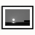 Black and White Minimalist Landscapes – Streetlamp in Urban Stillness