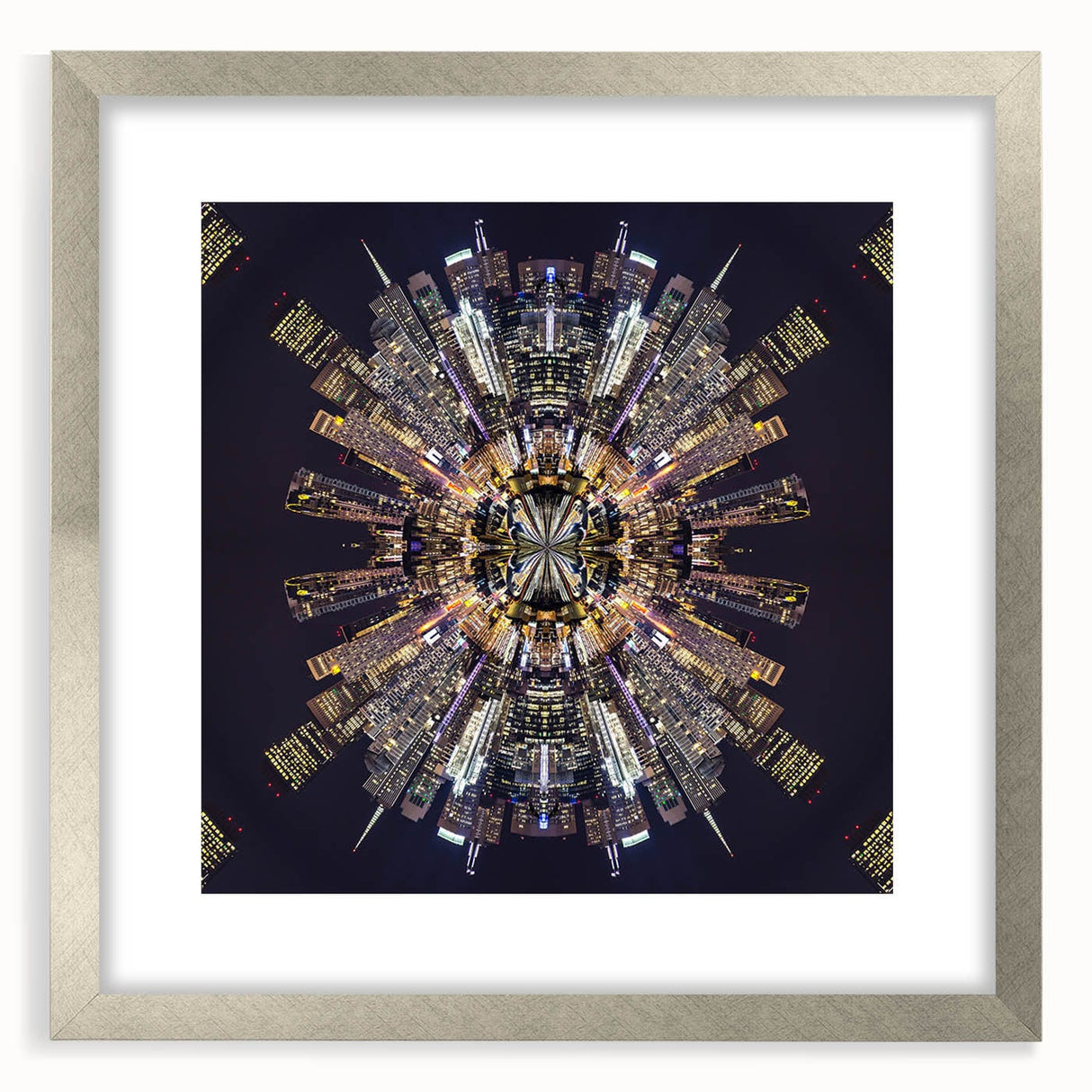 Urban Architectural Wall Art - Futuristic Cityscape Print
