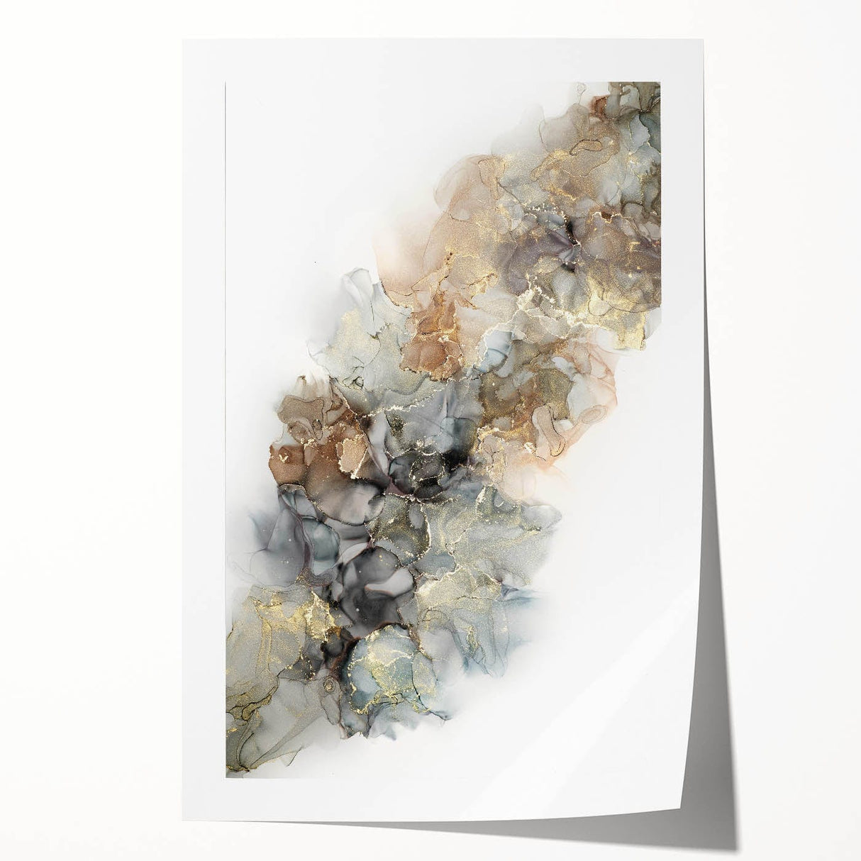 Fluid Art Paintings for Walls - Modern Abstract Fluid Canvas Art