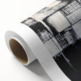 Minimalist Wall Décor - Black & White Abstract Geometric Print