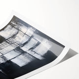 Minimalist Wall Décor - Black & White Abstract Geometric Print