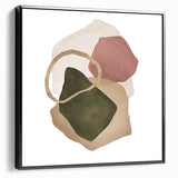 Contemporary Minimalist Wall Art – Geometric Abstract Earth Tones