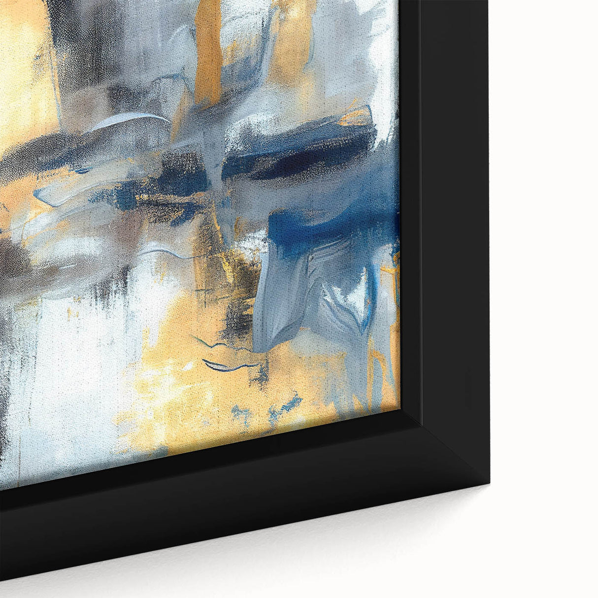 Soft Motion Abstract – Neutral Earth Tone Wall Art with Gold Accents