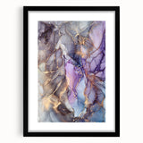 Fluid Acrylic Wall Decor - Violet Abstract Fluid Canvas Art Prints