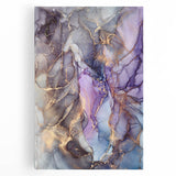 Fluid Acrylic Wall Decor - Violet Abstract Fluid Canvas Art Prints
