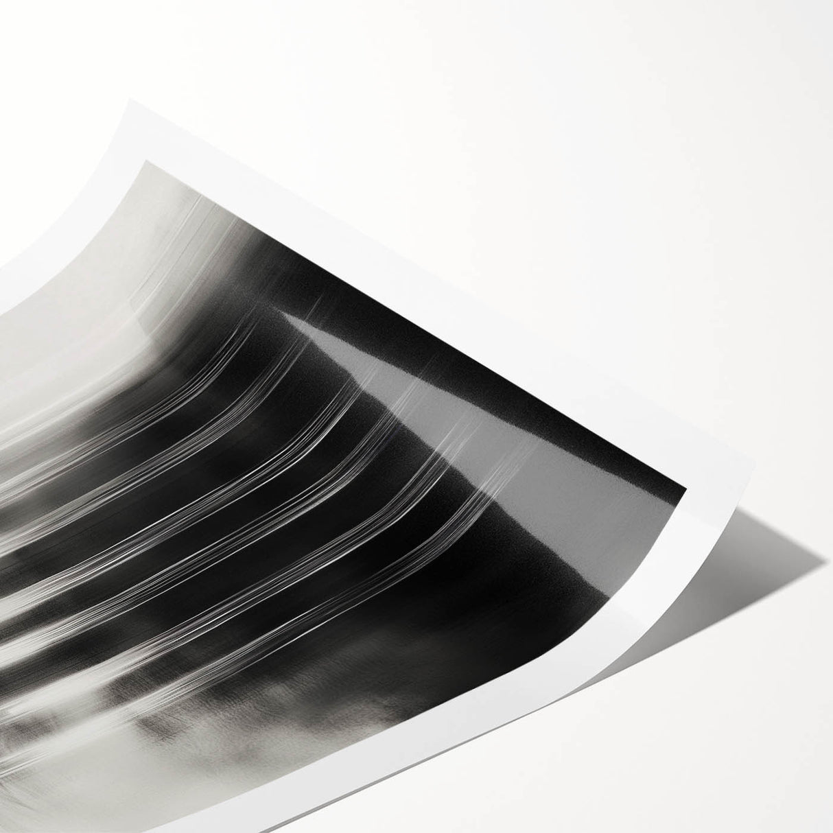 Minimalist Abstract Painting - Black & White Modern Wall Art