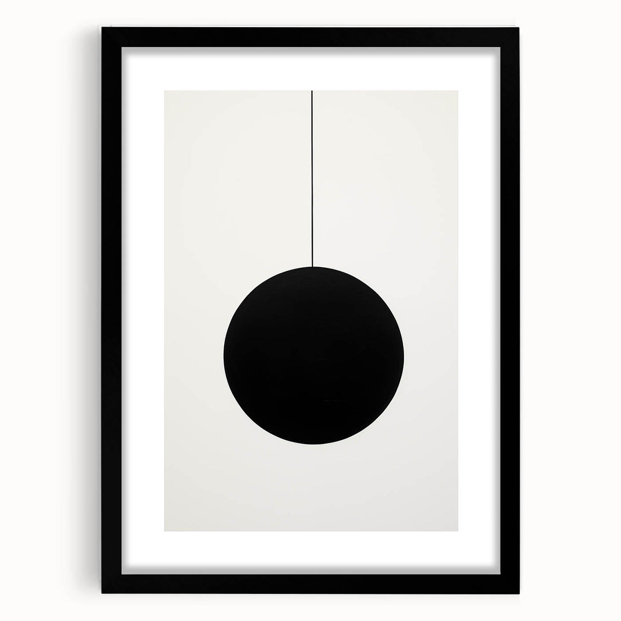 Minimalist Wall Art for Modern Homes – Geometric Black Circle Design