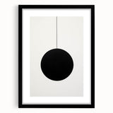 Minimalist Wall Art for Modern Homes – Geometric Black Circle Design