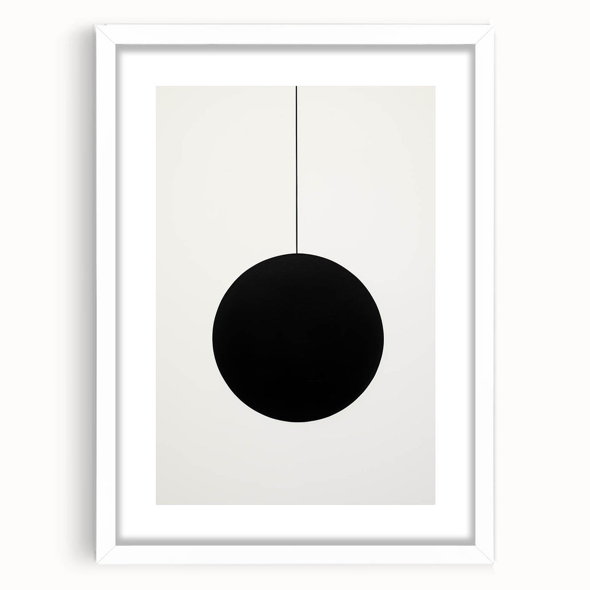 Minimalist Wall Art for Modern Homes – Geometric Black Circle Design