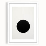 Minimalist Wall Art for Modern Homes – Geometric Black Circle Design