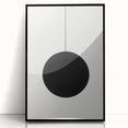 Minimalist Wall Art for Modern Homes – Geometric Black Circle Design