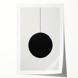 Minimalist Wall Art for Modern Homes – Geometric Black Circle Design