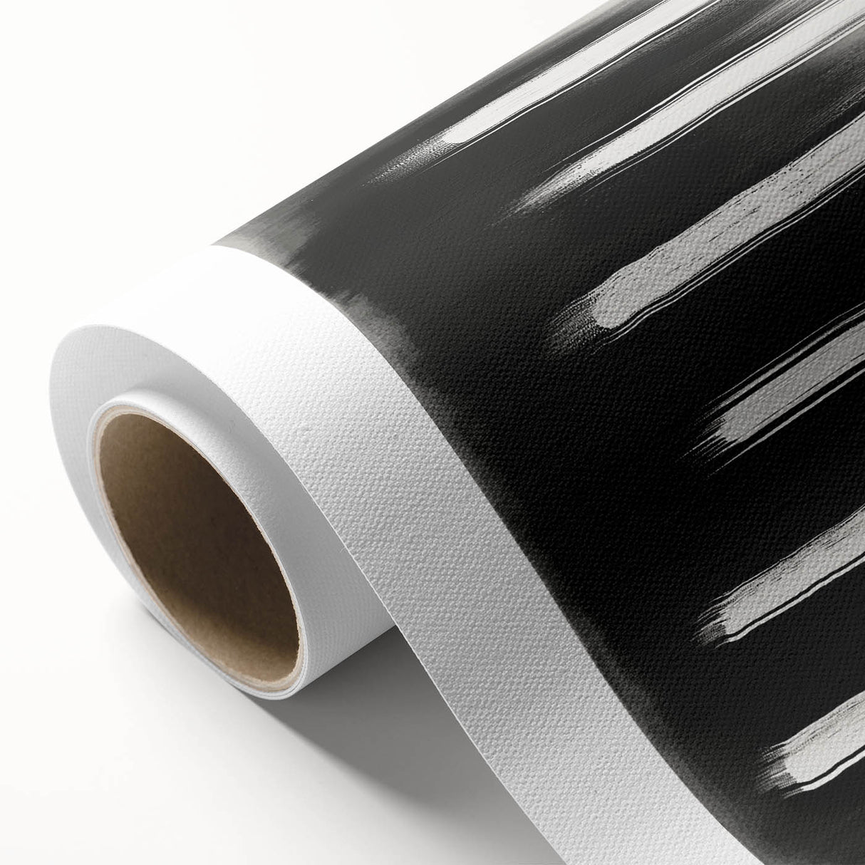 Modern Abstract Wall Art - Black & White Minimalist Canvas