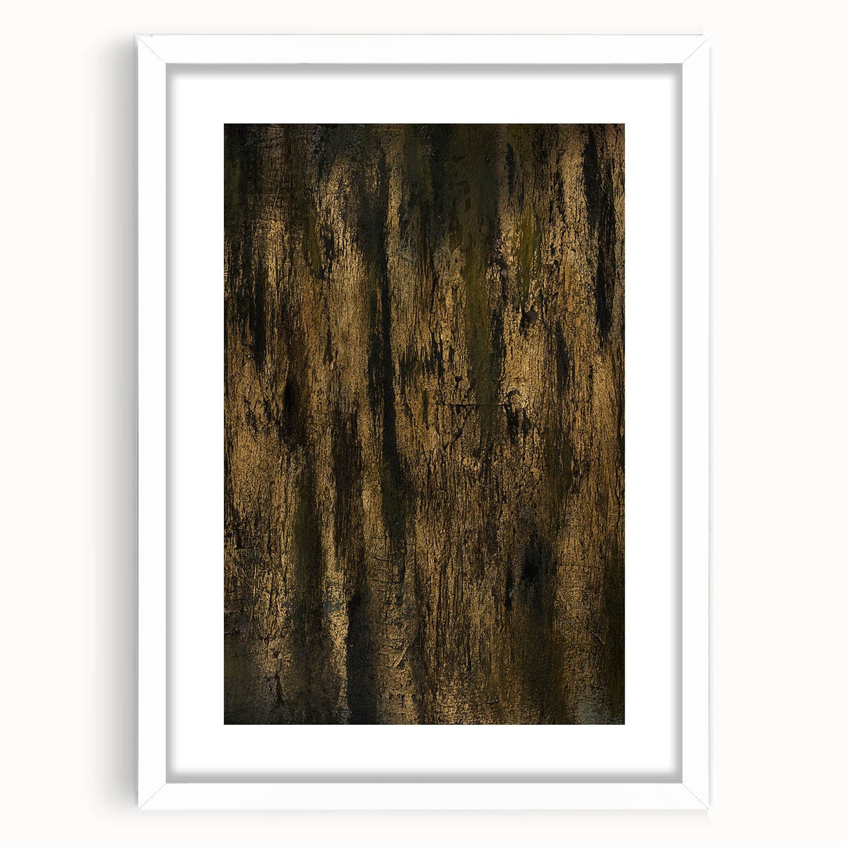 Luxury Moody Modern Wall Art - Abstract Gold & Black Canvas Print