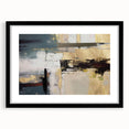 Gilded Depth – Contemporary Gold and Teal Abstract Wall Art