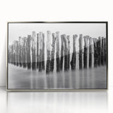 Misty Wooden Posts - Fine Art Photography Canvas Prints