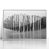 Misty Wooden Posts - Fine Art Photography Canvas Prints