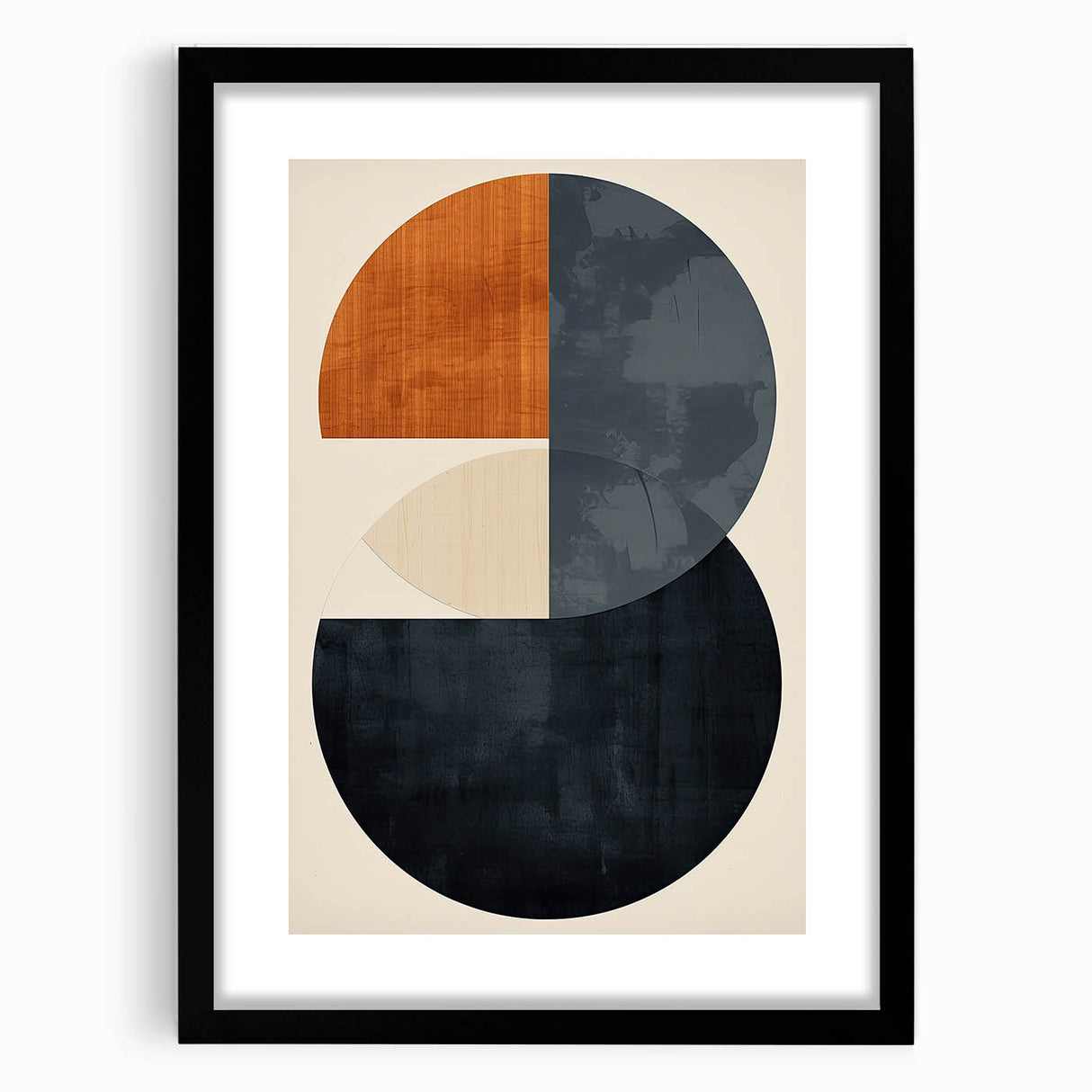 Modern Geometric Wall Décor – Minimalist Abstract Circle Composition