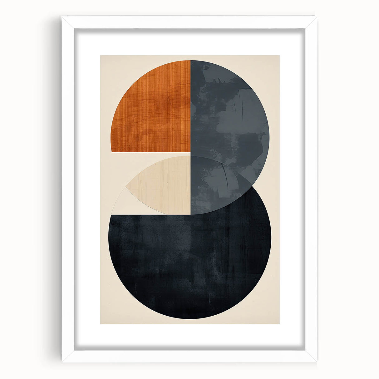 Modern Geometric Wall Décor – Minimalist Abstract Circle Composition