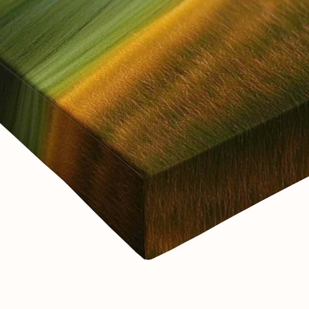 Contemporary Minimalist Nature Art – Golden Tree on Rolling Hills