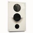Contemporary Minimalist Wall Art – Geometric Black Circle Alignment