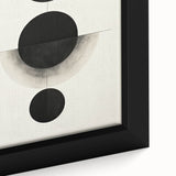 Contemporary Minimalist Wall Art – Geometric Black Circle Alignment