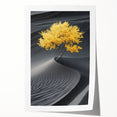 Golden Tree in Black Desert – Tree Art Prints & Nature Wall Art