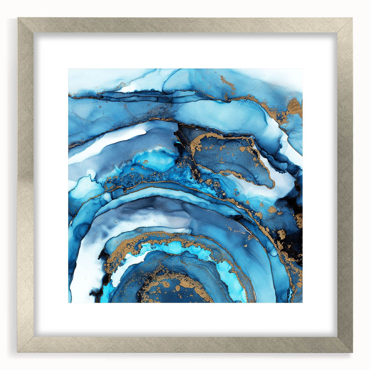 Fluid Abstract Art Collection - Modern Fluid Art Prints in Pink & Gray
