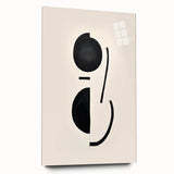 Minimalist Abstract Canvas Prints – Geometric Black & Beige Wall Art