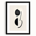 Minimalist Abstract Canvas Prints – Geometric Black & Beige Wall Art
