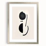 Minimalist Abstract Canvas Prints – Geometric Black & Beige Wall Art