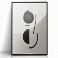 Minimalist Abstract Canvas Prints – Geometric Black & Beige Wall Art