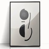 Minimalist Abstract Canvas Prints – Geometric Black & Beige Wall Art