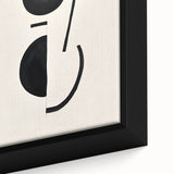 Minimalist Abstract Canvas Prints – Geometric Black & Beige Wall Art