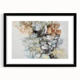Abstract Fluid Canvas Art – Gold & Brown Marble Ink Swirls