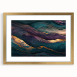 Premium Abstract Art Pieces – Teal & Plum Luxury Wall Decor