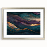 Premium Abstract Art Pieces – Teal & Plum Luxury Wall Decor