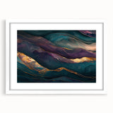 Premium Abstract Art Pieces – Teal & Plum Luxury Wall Decor