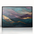Premium Abstract Art Pieces – Teal & Plum Luxury Wall Decor